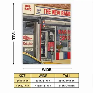 The New Barber Shop New York City Self Adhesive Poster (Multi-Size)