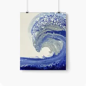 Tsunami Self Adhesive Poster (Multi-Size)