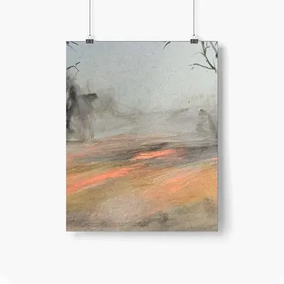 Bare Trees Autumn Self Adhesive Poster (Multi-Size)