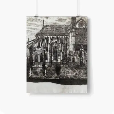 Notre Dame De Paris Self Adhesive Poster (Multi-Size)