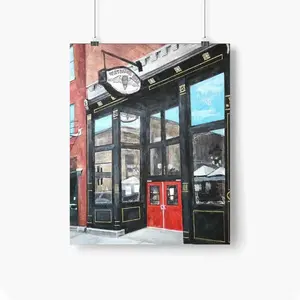 Thewatering Hole In The Haymarket Self Adhesive Poster (Multi-Size)