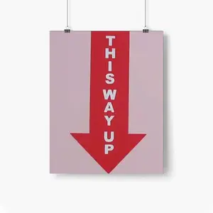 This Way Up Self Adhesive Poster (Multi-Size)