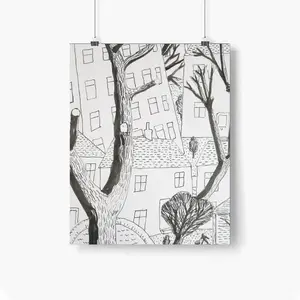 Trees Self Adhesive Poster (Multi-Size)