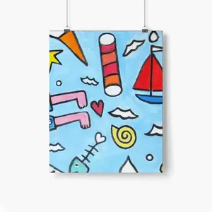 Seaside Self Adhesive Poster (Multi-Size)