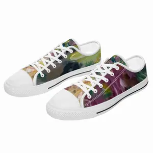 Men Fading Flowers Retro Canvas Shoes