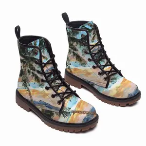 Men Paradise Palms Leather Work Boots