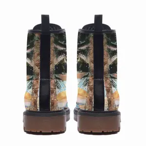 Men Paradise Palms Leather Work Boots