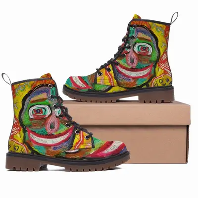 Men Small Gallery Of Hallucinated Portraits The World Is Mine Leather Work Boots