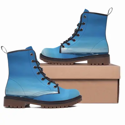 Men Blue Vista Leather Work Boots