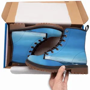 Men Blue Vista Leather Work Boots