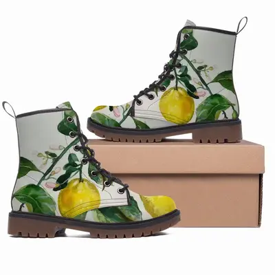 Men Lemon Branch Leather Work Boots