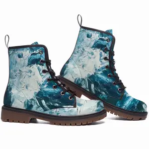 Men Sea Splash Leather Work Boots