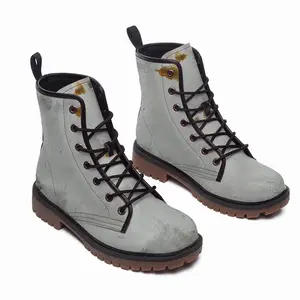 Men “Peace” Leather Work Boots