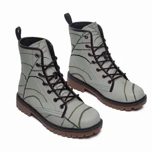 Men Plant Leather Work Boots