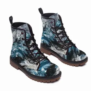 Men Ocean Motion Leather Work Boots