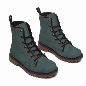 Men Sea Mist Leather Work Boots