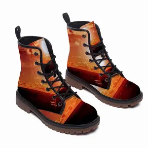 Men Spring Evening In Achavanich Leather Work Boots