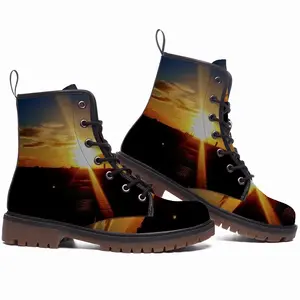 Men Sunset In Wick Leather Work Boots