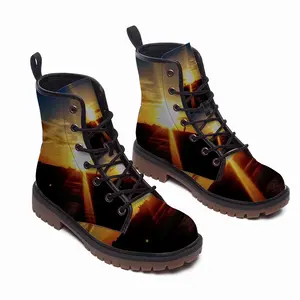 Men Sunset In Wick Leather Work Boots