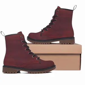 Men Grand Mahogany Leather Work Boots