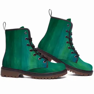 Men Emerald And Blue Ii Leather Work Boots