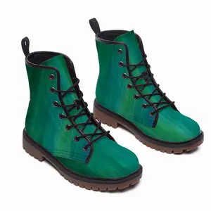 Men Emerald And Blue Ii Leather Work Boots