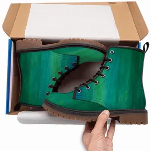 Men Emerald And Blue Ii Leather Work Boots