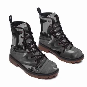 Men Dolphin Leather Work Boots