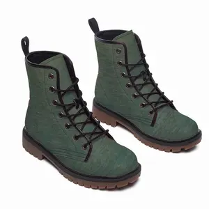 Men Weathered Teal Leather Work Boots