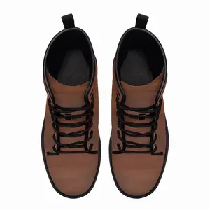 Men Rosewood Leather Work Boots