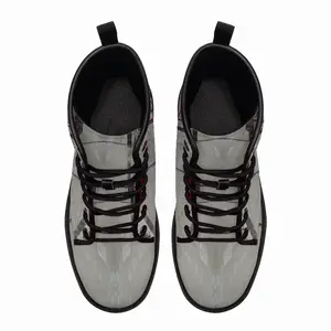 Men Marble 4 Leather Work Boots