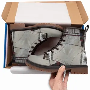 Men Marble 4 Leather Work Boots