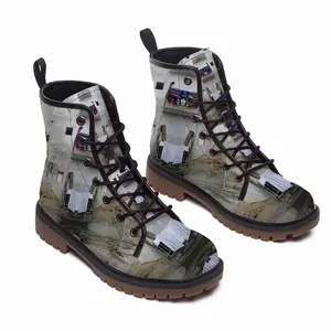 Men War 2 Leather Work Boots