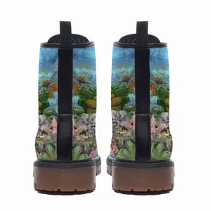 Men Underwater Meditation Leather Work Boots