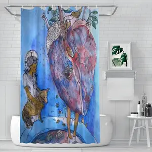 The Heart Of Dog Shower Curtain (Multi-Size)