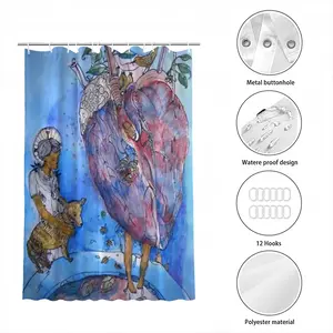 The Heart Of Dog Shower Curtain (Multi-Size)