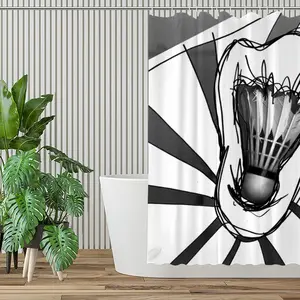 Shuttlecock Shower Curtain (Multi-Size)