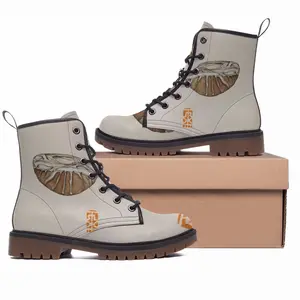 Men Sea Stones Set Of 8 Leather Work Boots