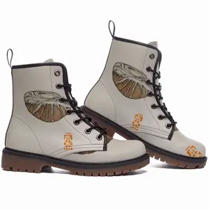 Men Sea Stones Set Of 8 Leather Work Boots