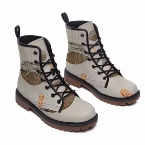 Men Sea Stones Set Of 8 Leather Work Boots