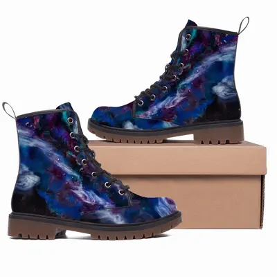 Men Milky Way Leather Work Boots