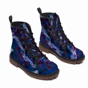 Men Milky Way Leather Work Boots