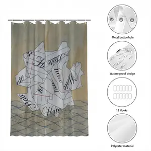 Crush Hate Shower Curtain (Multi-Size)