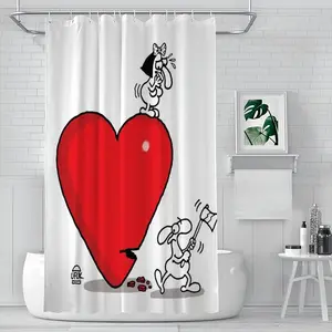 Axing Love Shower Curtain (Multi-Size)