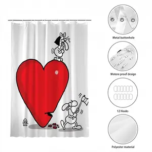 Axing Love Shower Curtain (Multi-Size)