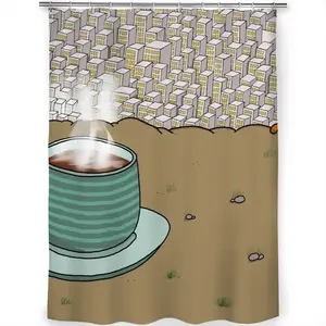 Espresso Hill Shower Curtain (Multi-Size)