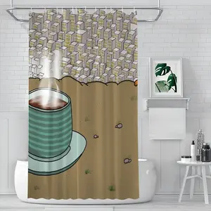 Espresso Hill Shower Curtain (Multi-Size)