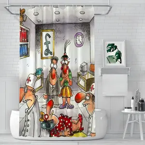 Office Injury Shower Curtain (Multi-Size)