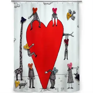 Love Is All Around Shower Curtain (Multi-Size)