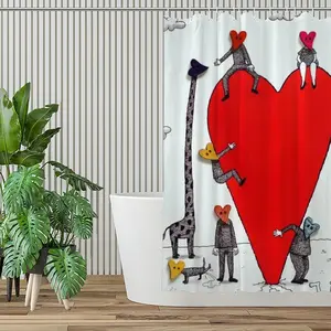 Love Is All Around Shower Curtain (Multi-Size)